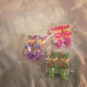 3 sets of NEW hair clips